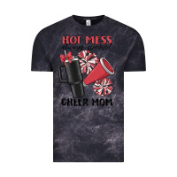 Cloud Black hot mess always stressed cheer mom Vintage Tee - MaliasSmallBusiness