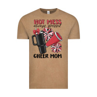 Vintage Coffee hot mess always stressed cheer mom Vintage Tee - MaliasSmallBusiness