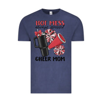 Vintage Denim hot mess always stressed cheer mom Vintage Tee - MaliasSmallBusiness