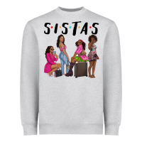 Heather Grey sista sisters afro black women Heavyweight Sweatshirt - NancyCooperArtShop