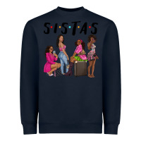 Navy sista sisters afro black women Heavyweight Sweatshirt - NancyCooperArtShop