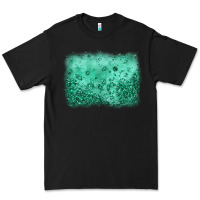 Black green glitter background Premium Tee - JahusDesignShop