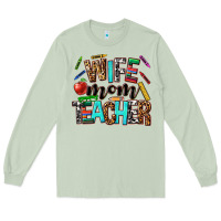 Matcha wife mom teacher Long Sleeve Tee - NancyCooperArtShop