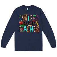 Navy wife mom teacher Long Sleeve Tee - NancyCooperArtShop