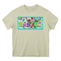 Mossy easter cross license plate template Heavy Core Tee - BarkalooDesign