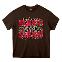 Chocolate Brown Sleigh Girl Sleigh Heavy Core Tee - FaDigitalArtStudio