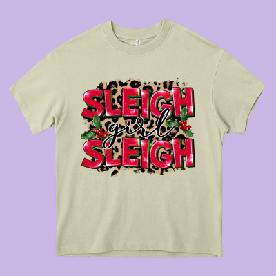 Sleigh Girl Sleigh Heavy Core Tee Designed By Fadigitalartstudio