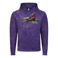 Cloud Purple Pteranodon Face Vintage Hoodie - LillyAllenDesigns