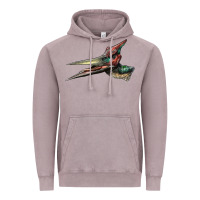 Vintage Zinc Pteranodon Face Vintage Hoodie - LillyAllenDesigns