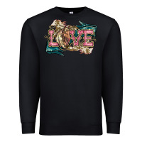 Black Love Horse Premium Sweatshirt - HowdyJamesFarm