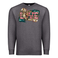 Charcoal Heather Love Horse Premium Sweatshirt - HowdyJamesFarm