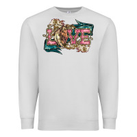 Dove Grey Love Horse Premium Sweatshirt - HowdyJamesFarm