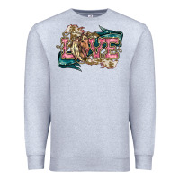 Heather Grey Love Horse Premium Sweatshirt - HowdyJamesFarm