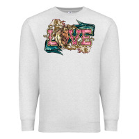 Oatmeal Heather Love Horse Premium Sweatshirt - HowdyJamesFarm