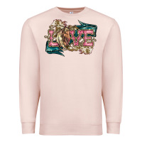 Pale Pink Love Horse Premium Sweatshirt - HowdyJamesFarm