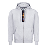 Heather Grey Planets Colour Zipper Hoodie - Bettercallsaul