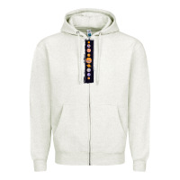 Oatmeal Heather Planets Colour Zipper Hoodie - Bettercallsaul