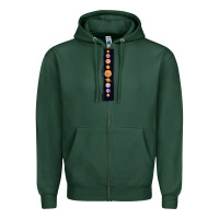 Sports Green Planets Colour Zipper Hoodie - Bettercallsaul