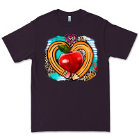 Plum teacher heart pen Premium Tee - AdoDesignShop