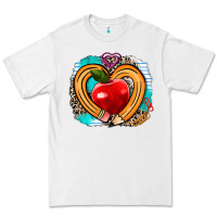 White teacher heart pen Premium Tee - AdoDesignShop