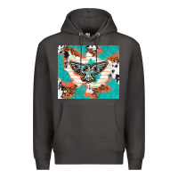 Smoke freebird with leopard and cowhide pattern Premium Hoodie - TumblerDesignByShophia