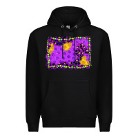Black mardi gras background Premium Hoodie - JahusDesignShop