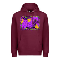 Burgundy mardi gras background Premium Hoodie - JahusDesignShop