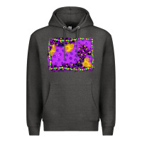 Charcoal Heather mardi gras background Premium Hoodie - JahusDesignShop