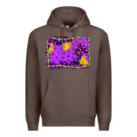 Coffee mardi gras background Premium Hoodie - JahusDesignShop