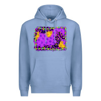 Colony Blue mardi gras background Premium Hoodie - JahusDesignShop