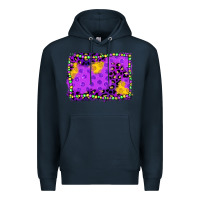 Navy mardi gras background Premium Hoodie - JahusDesignShop