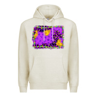 Oatmeal Heather mardi gras background Premium Hoodie - JahusDesignShop