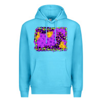 Ocean Blue mardi gras background Premium Hoodie - JahusDesignShop