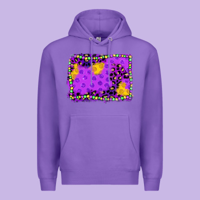Mardi Gras Background Premium Hoodie Designed By Jahusdesignshop