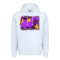 White mardi gras background Premium Hoodie - JahusDesignShop
