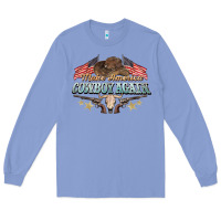 Colony Blue make america cowboy again Long Sleeve Tee - NancyCooperArtShop