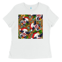 Christmas Leopard Cow Ladies Tee | Teevron