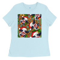 Christmas Leopard Cow Ladies Tee | Teevron