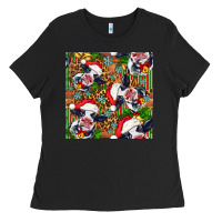 Black christmas leopard cow Ladies Tee - FaDigitalArtStudio