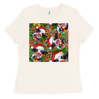 Bone christmas leopard cow Ladies Tee - FaDigitalArtStudio
