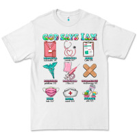 White nurse god says i am  nurse elements Premium Tee - AdoDesignShop