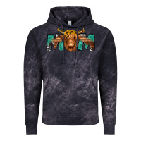 Cloud Black highland cow mom Vintage Hoodie - Jasminsmagicworld