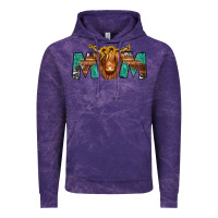 Cloud Purple highland cow mom Vintage Hoodie - Jasminsmagicworld