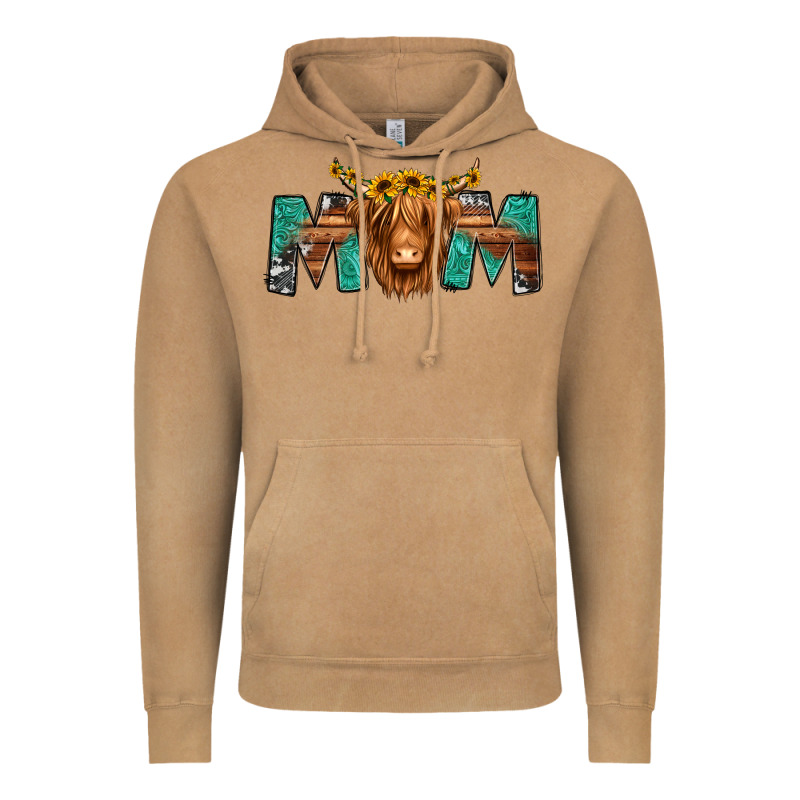 Highland Cow Mom Vintage Hoodie by Jasminsmagicworld | Teevron