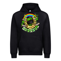 Black St. Patrick's Day Hockey Urban Hoodie - FaDigitalArtStudio