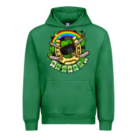 Emerald St. Patrick's Day Hockey Urban Hoodie - FaDigitalArtStudio