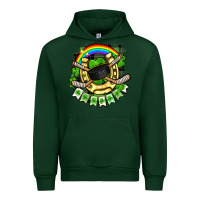 Forest Green St. Patrick's Day Hockey Urban Hoodie - FaDigitalArtStudio