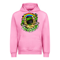 Fuchsia Pink St. Patrick's Day Hockey Urban Hoodie - FaDigitalArtStudio