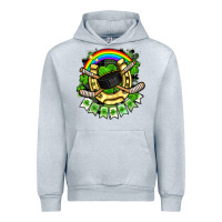 Heather Grey St. Patrick's Day Hockey Urban Hoodie - FaDigitalArtStudio