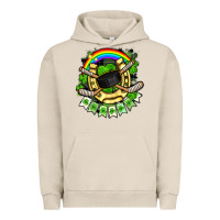 Pigment French Oak St. Patrick's Day Hockey Urban Hoodie - FaDigitalArtStudio